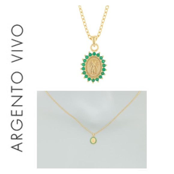 🐘 Argento Vivo Religious Pendant Necklace